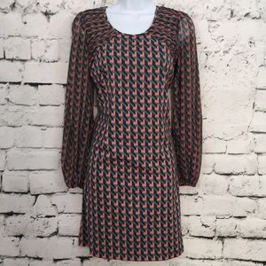 Love Fire psychedelic long sleeve dress